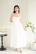 Eletta Maxi Flowy Dress in White
