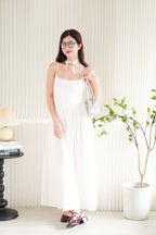 Eletta Maxi Flowy Dress in White