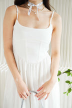 Eletta Maxi Flowy Dress in White