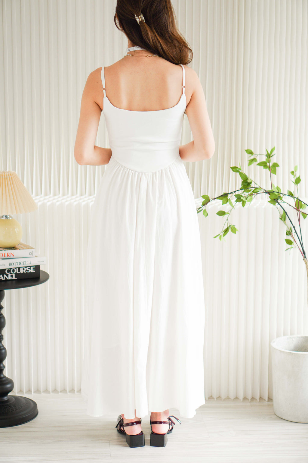 Eletta Maxi Flowy Dress in White