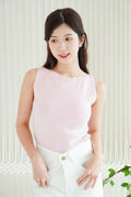 (BACKORDER) Einna Basic Knit High Neck Top in Pink