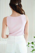 (BACKORDER) Einna Basic Knit High Neck Top in Pink