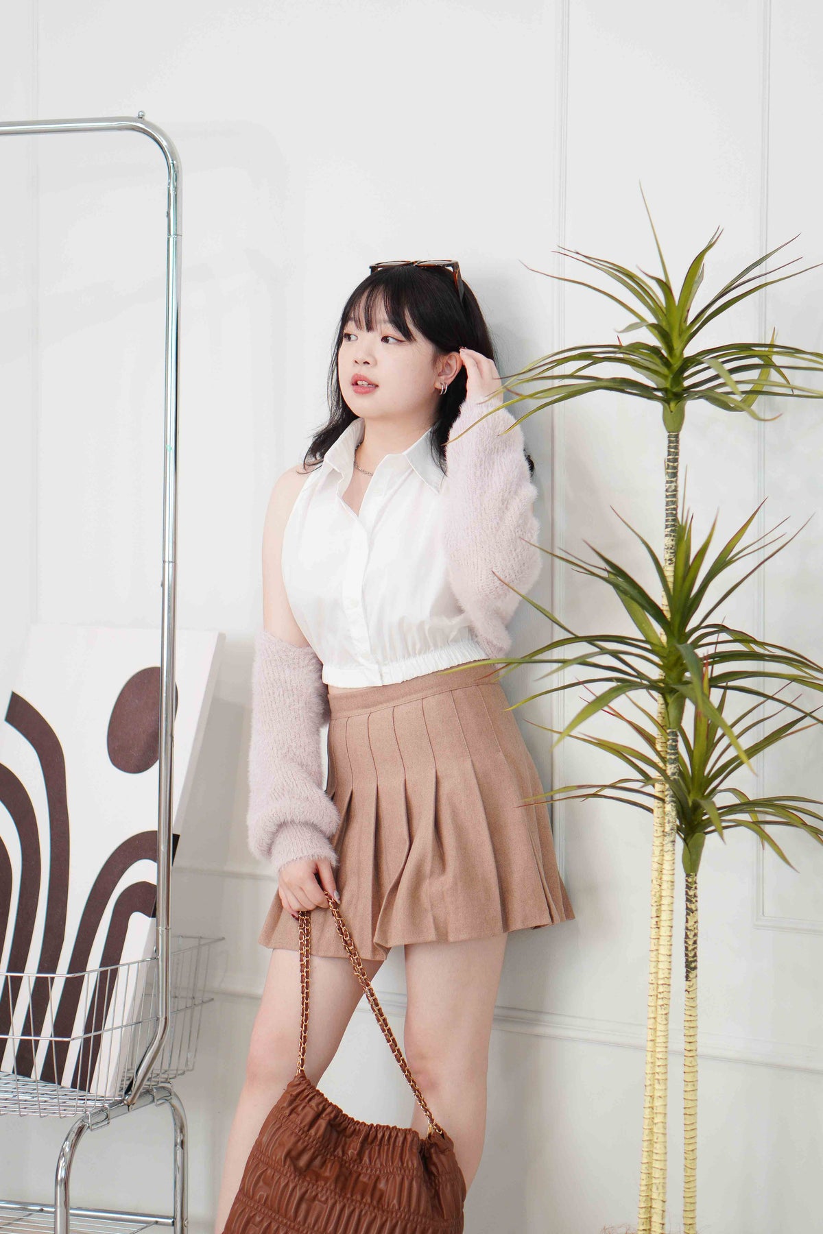 Riri Furry 2 Piece Set in Pink