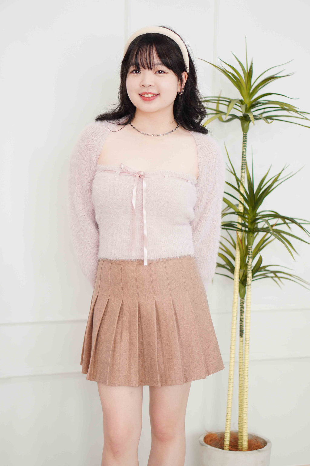 Riri Furry 2 Piece Set in Pink