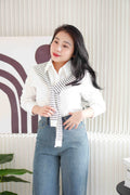 Basic Stripes Knit Throwover