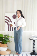 Basic Stripes Knit Throwover