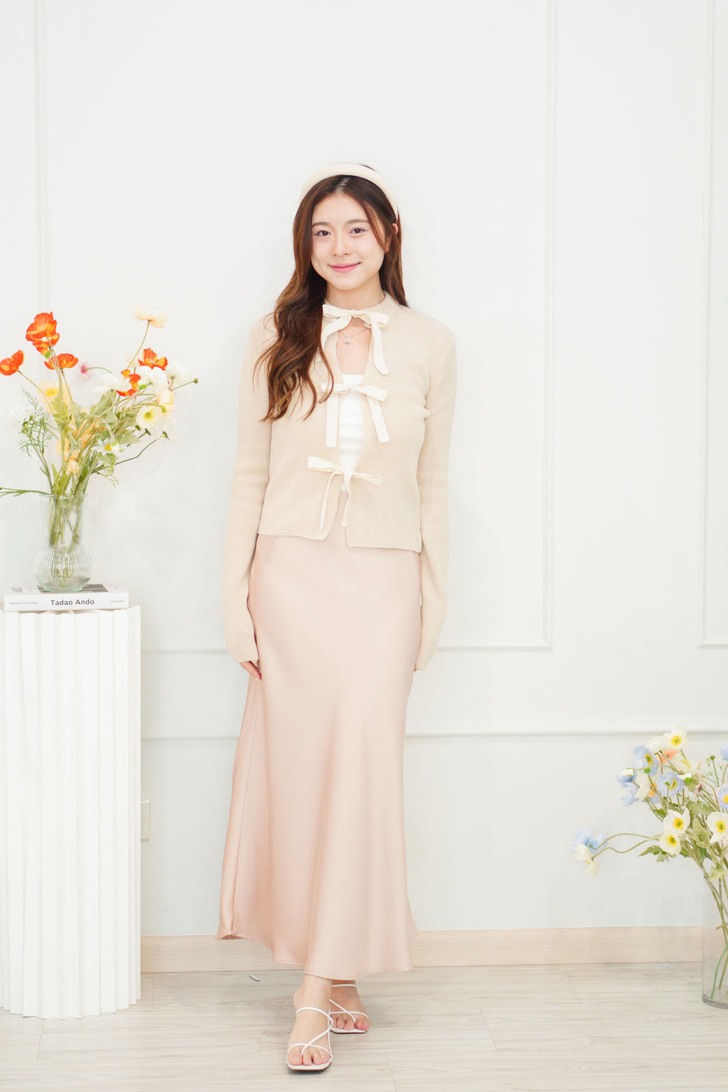 With Faith Satin Skirt in Pink