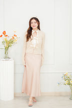 With Faith Satin Skirt in Pink