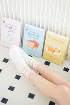 Socks in Pink & Green Stripes