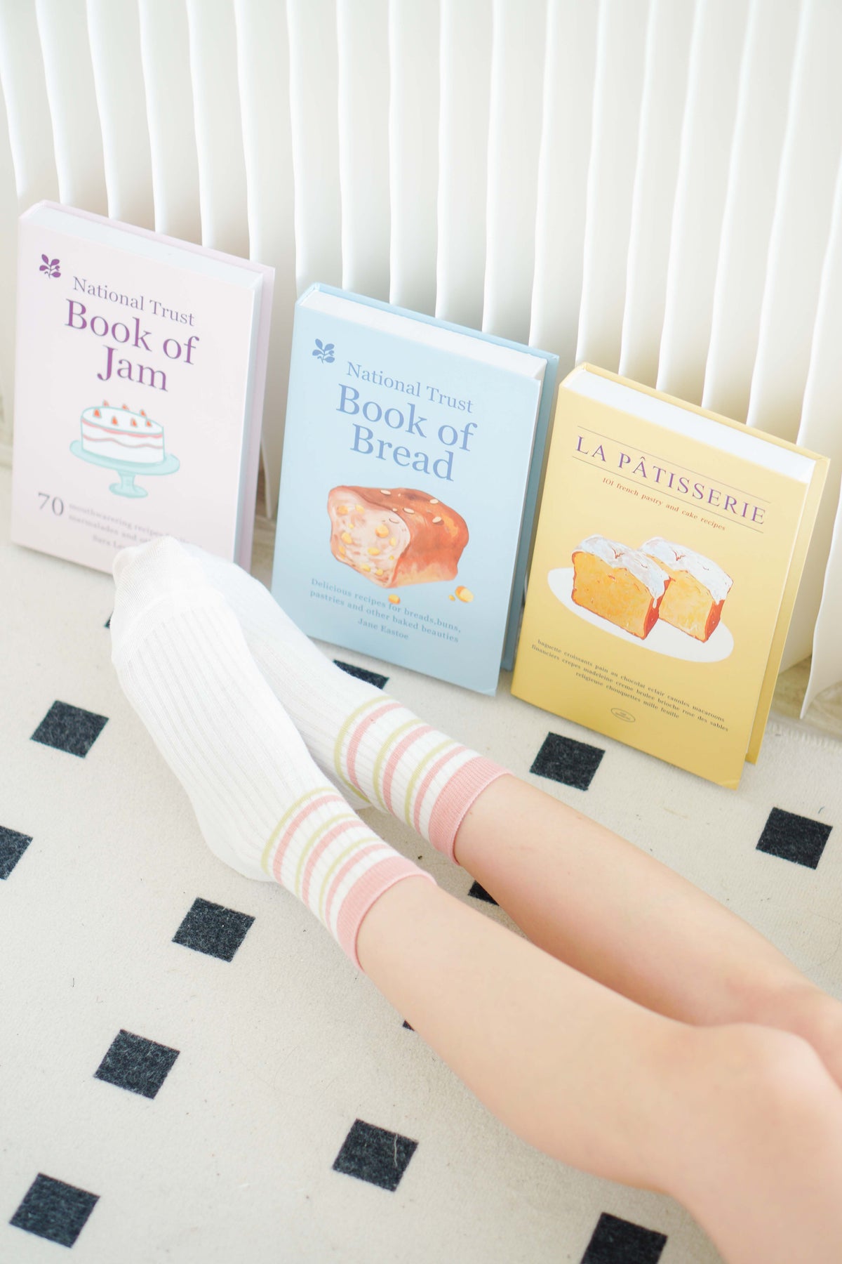 Socks in Pink & Green Stripes