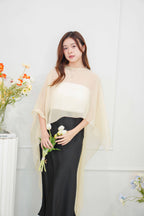 Sofira Flowy Kaftan Inspired Top in Light Yellow