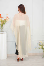 Sofira Flowy Kaftan Inspired Top in Light Yellow