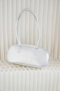 Metallic Shoulder Handle Bag in Silver