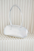 Metallic Shoulder Handle Bag in Silver