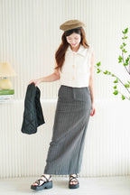 Large Puffy Tote Bag in Black