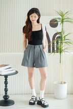 Charca Midi Shorts in Grey