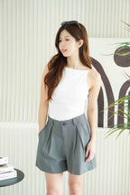 Charca Midi Shorts in Grey