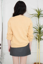 Yuna Knit Cardigan in Yellow