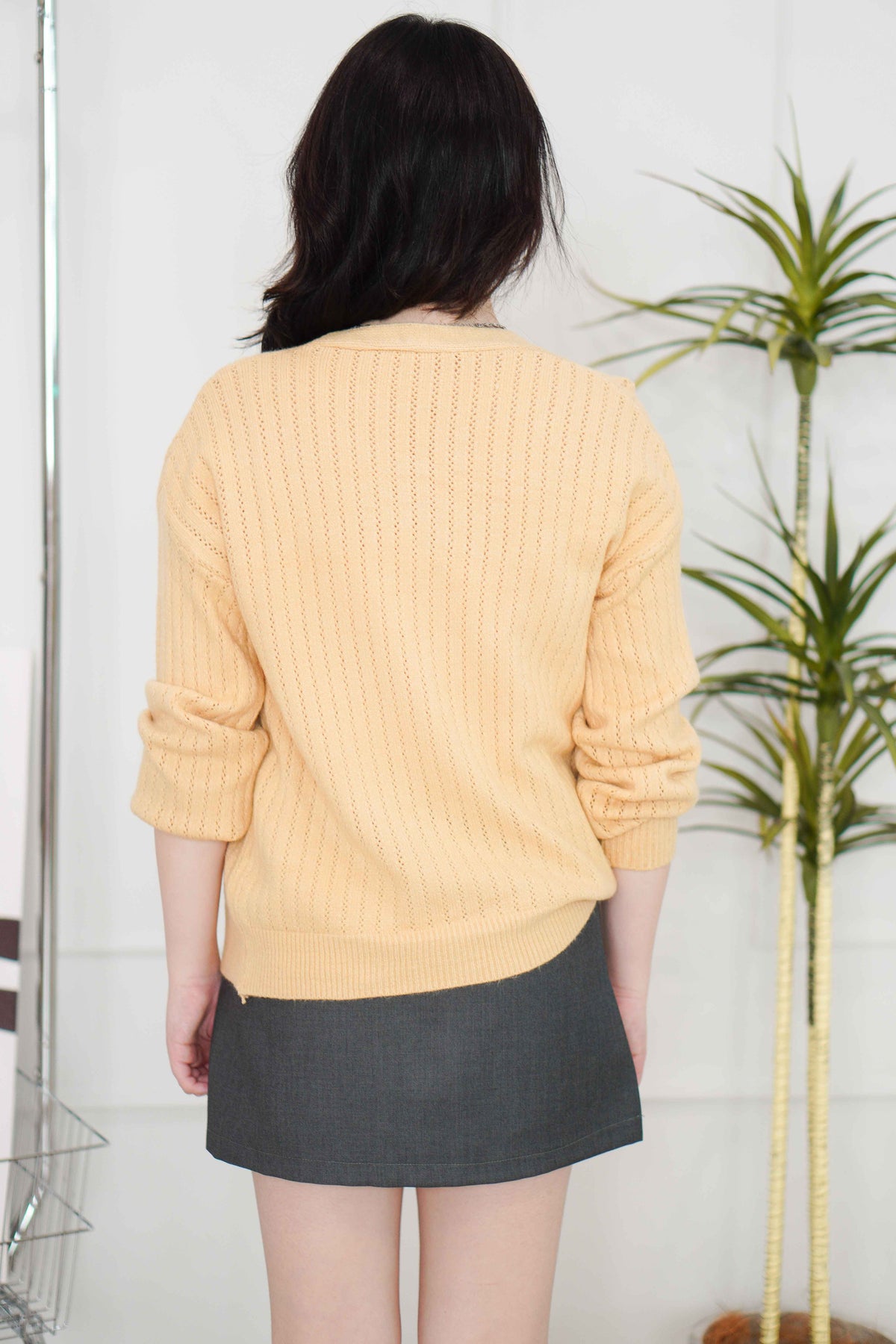 Yuna Knit Cardigan in Yellow