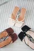 Nila Strappy Low Sandals Heels