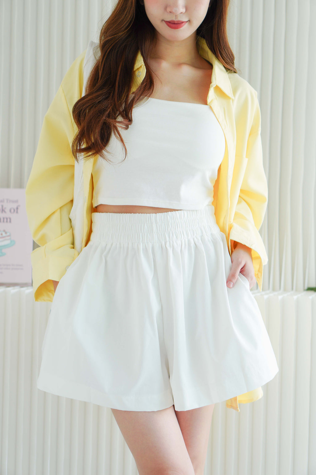Casual Breeze Lounge Shorts in White