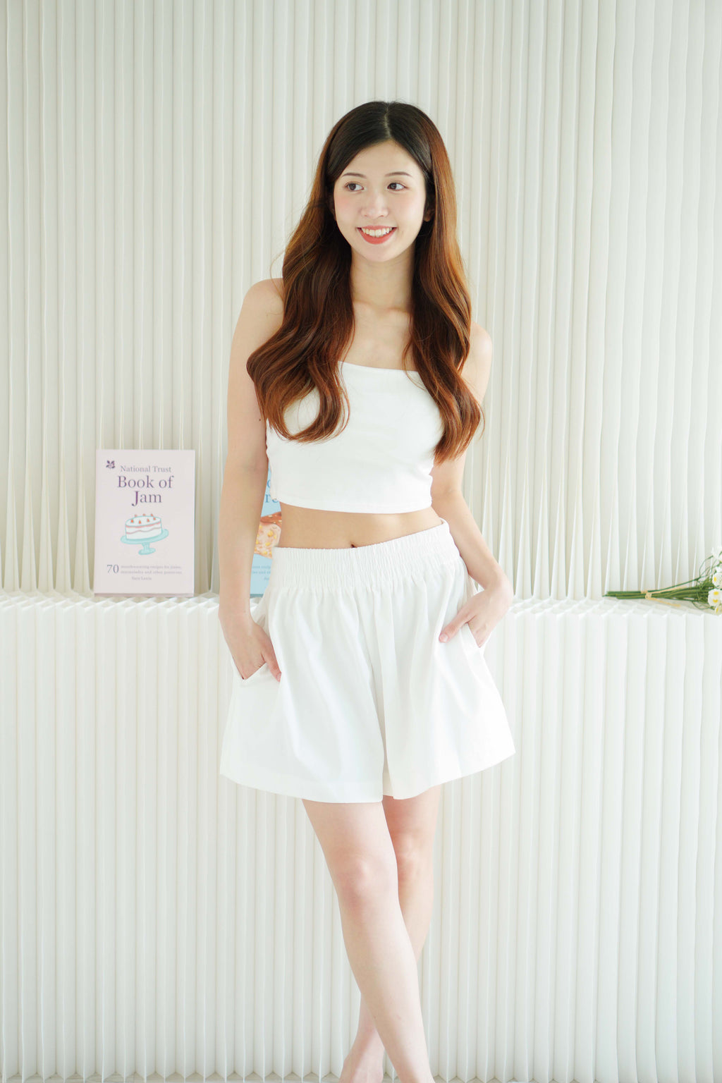 Casual Breeze Lounge Shorts in White