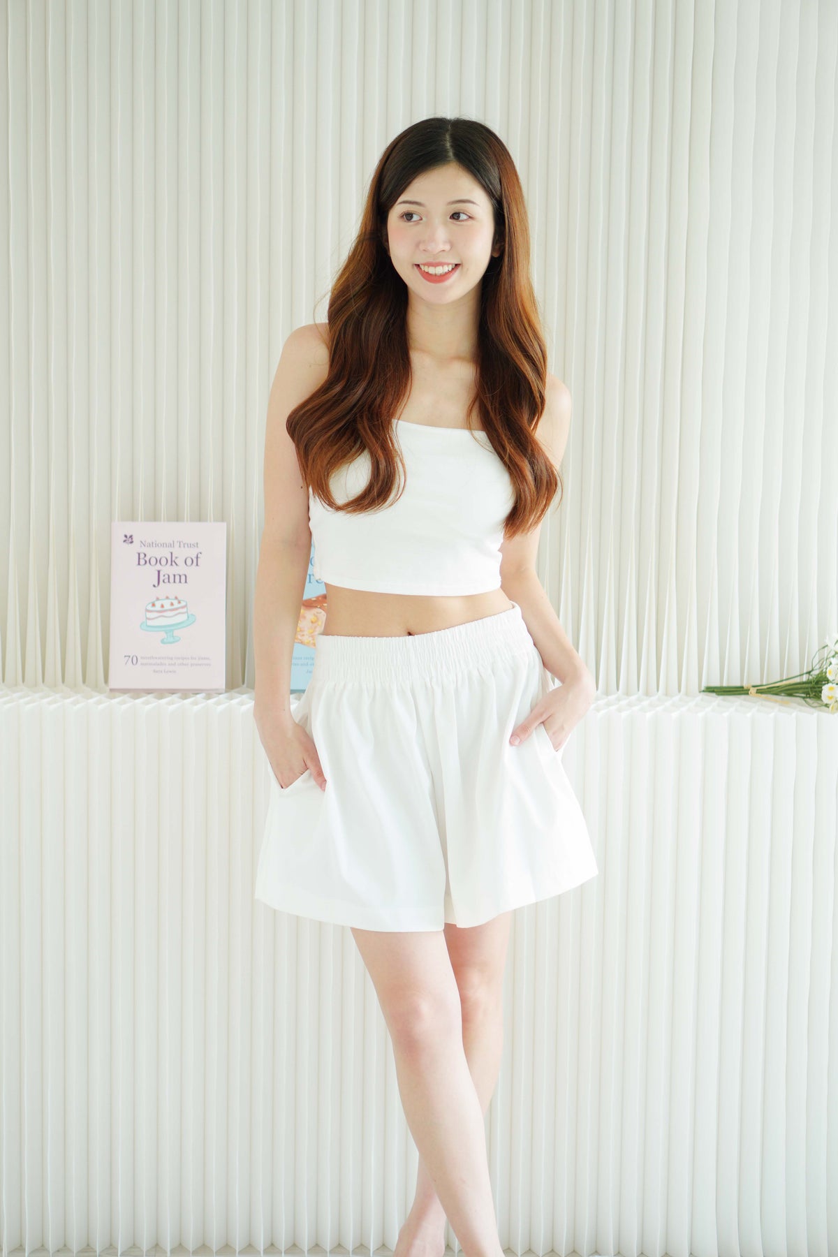 Casual Breeze Lounge Shorts in White