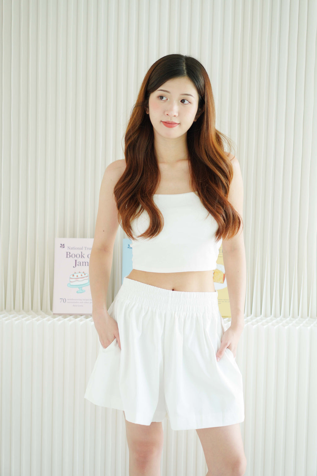 Casual Breeze Lounge Shorts in White