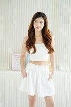 Casual Breeze Lounge Shorts in White