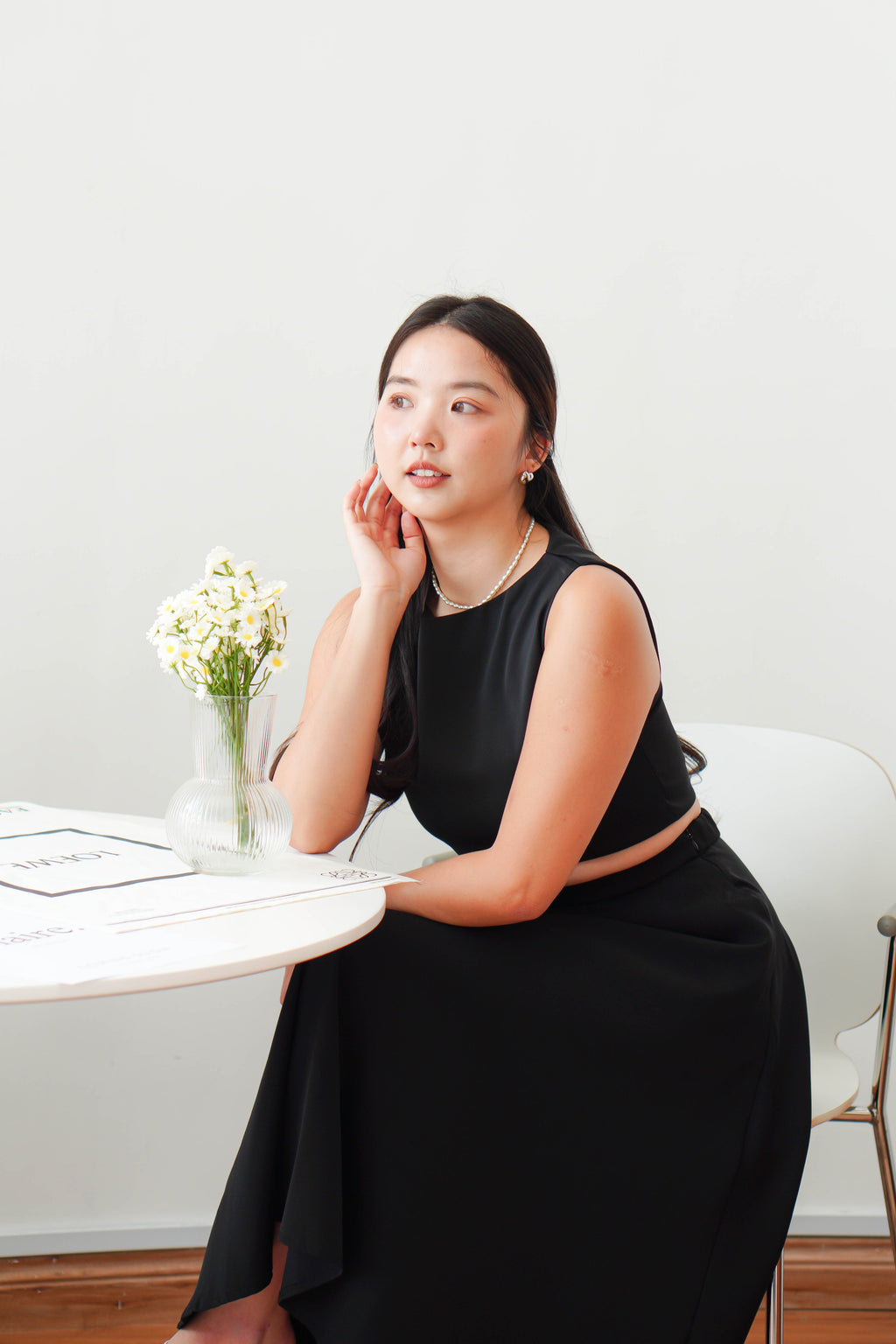 Audrey Boat Neck Top by Bash in Black