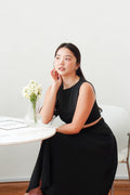 Audrey Boat Neck Top by Bash in Black