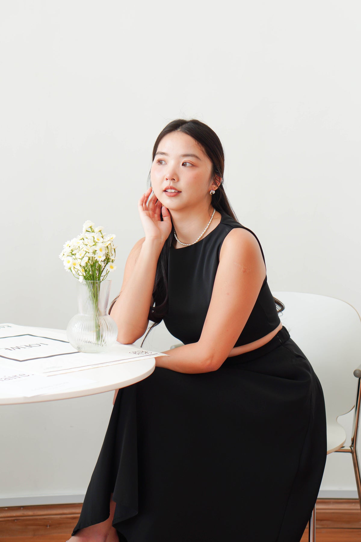 Audrey Boat Neck Top by Bash in Black