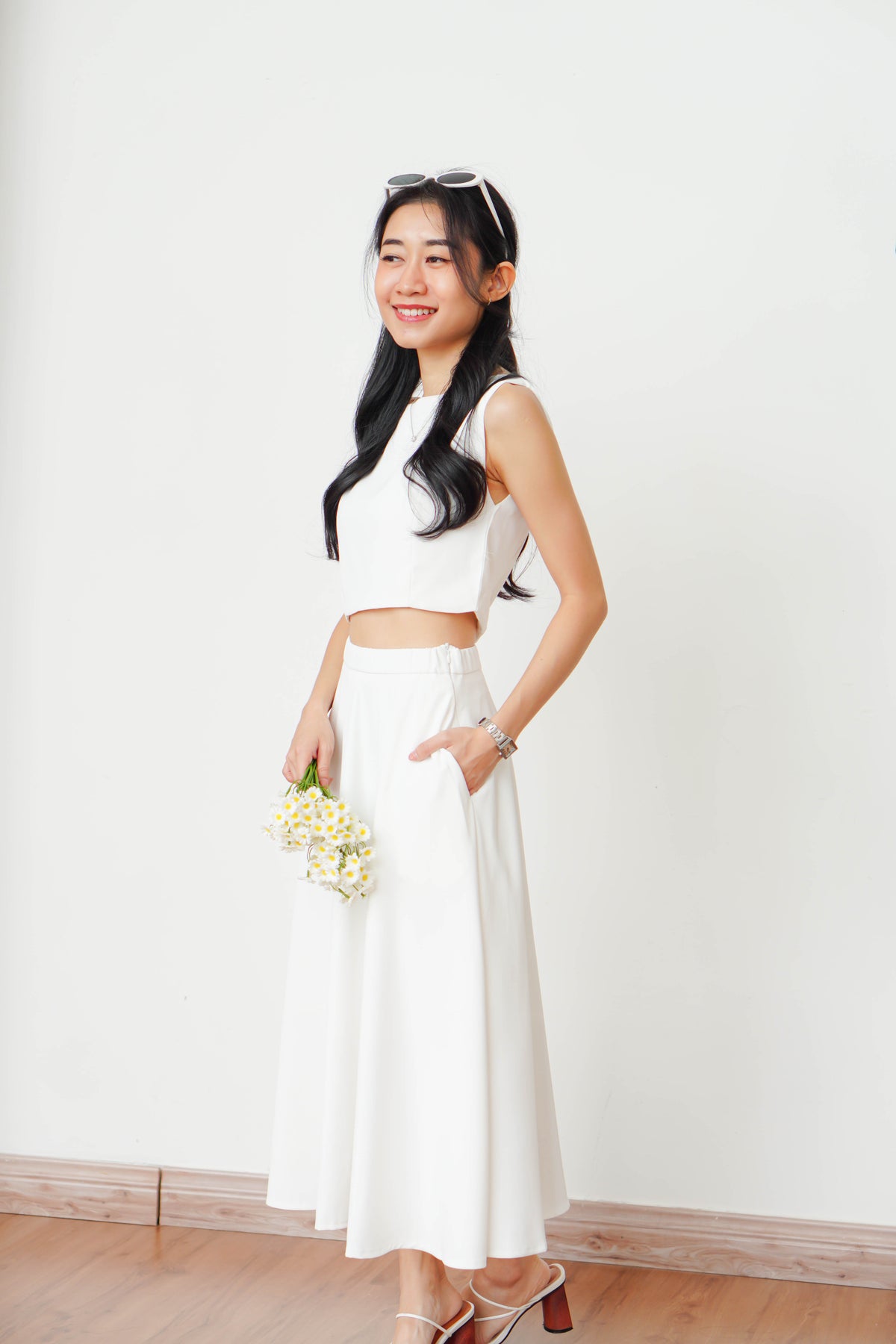 Audrey Skirt by Bash in White