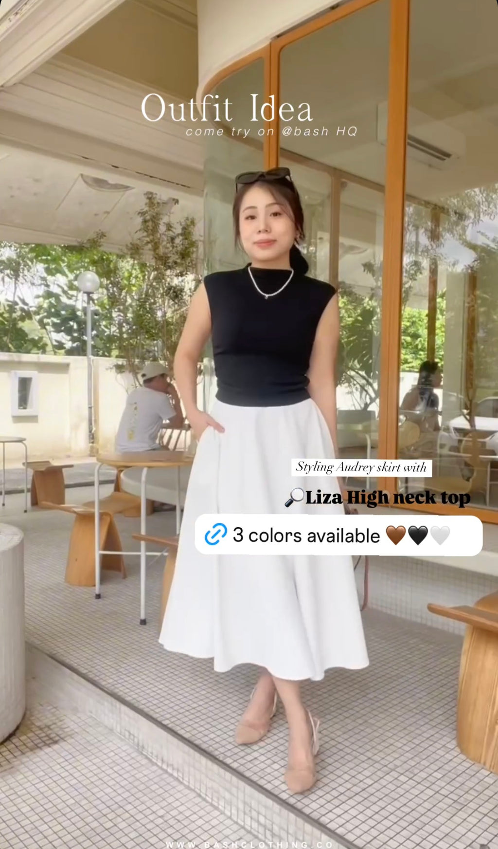 Audrey Skirt by Bash in White