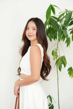 Audrey Boat Neck Top by Bash in White