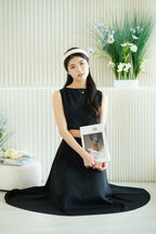 Audrey Boat Neck Top by Bash in Black