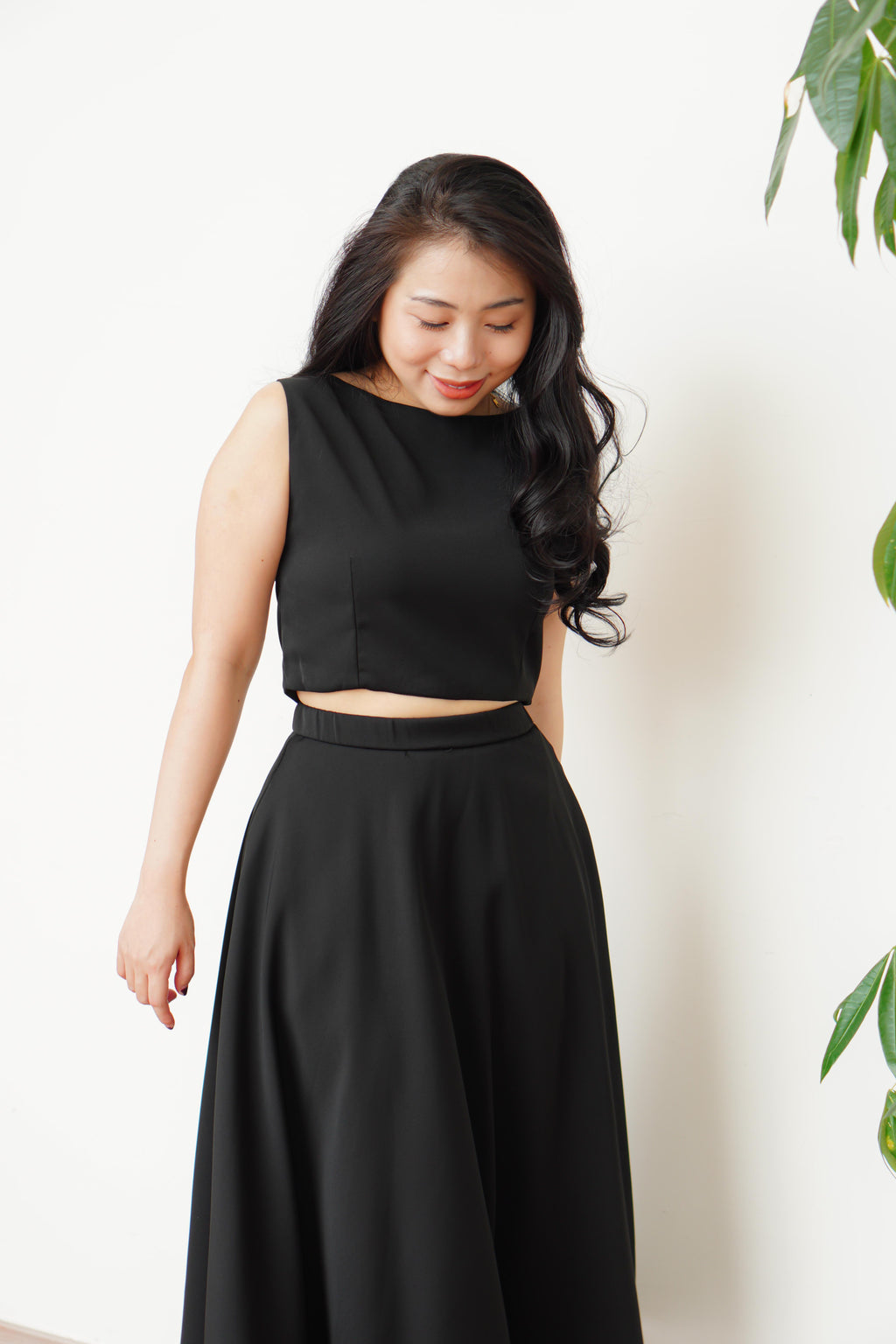 Audrey Boat Neck Top by Bash in Black
