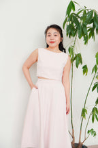 Audrey Boat Neck Top by Bash in Pink