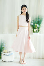 Audrey Boat Neck Top by Bash in Pink