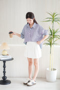Darcy Pleated Skirt in White