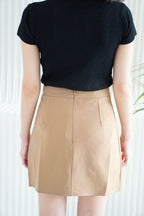 Darcy Pleated Skirt in White