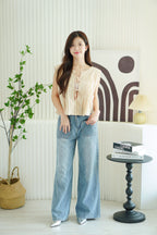 Valeria Denim Wide Legged Jeans in Blue