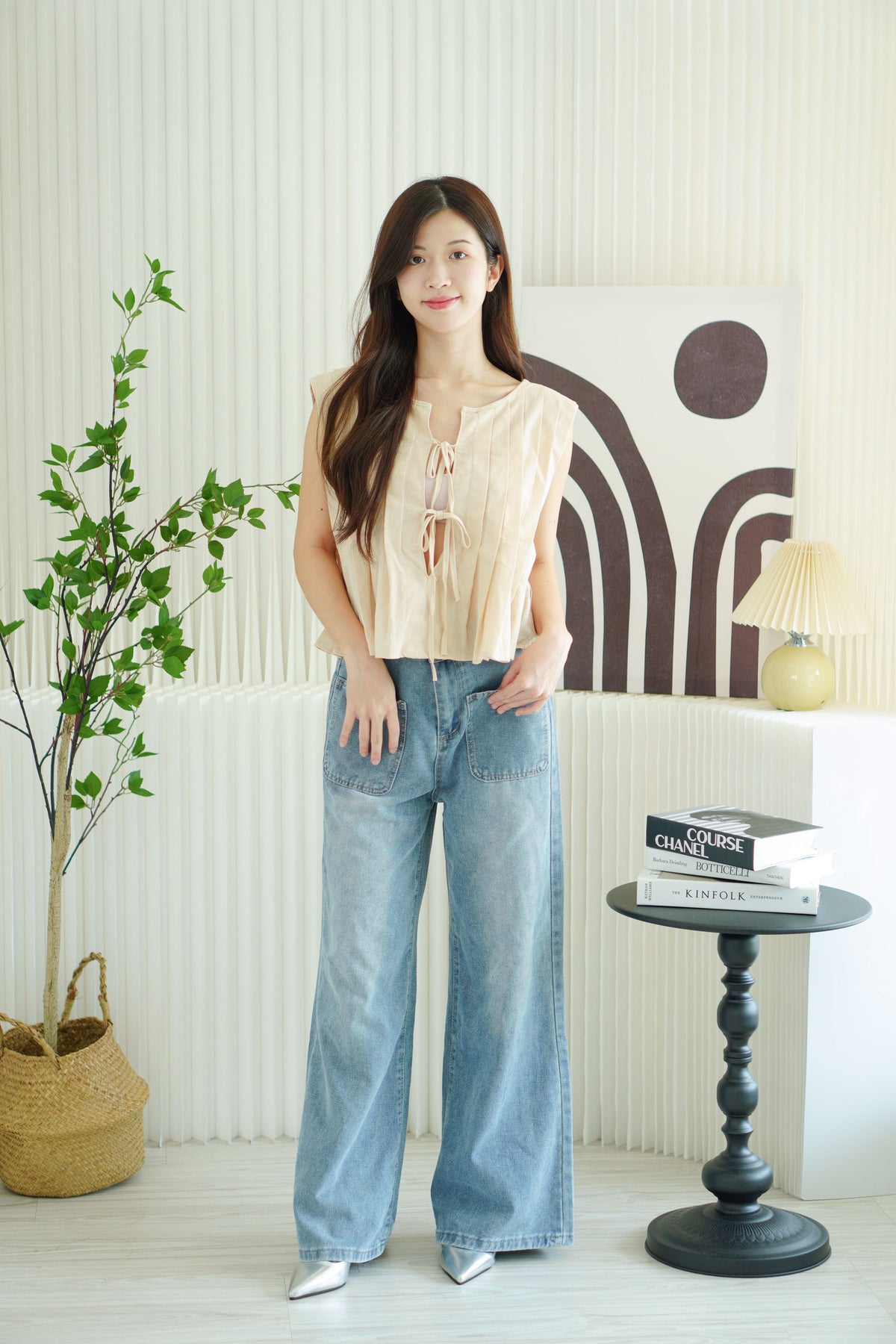 Valeria Denim Wide Legged Jeans in Blue