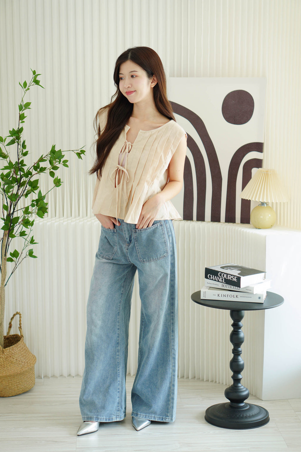 Valeria Denim Wide Legged Jeans in Blue