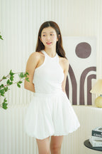 Amani Bubble Skirt in White