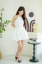 Amani Bubble Skirt in White
