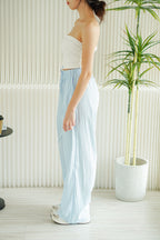 Marlow Drawstring Loose Fit Pants in Blue