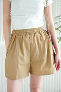 Ziva Nylon Shorts in Khaki