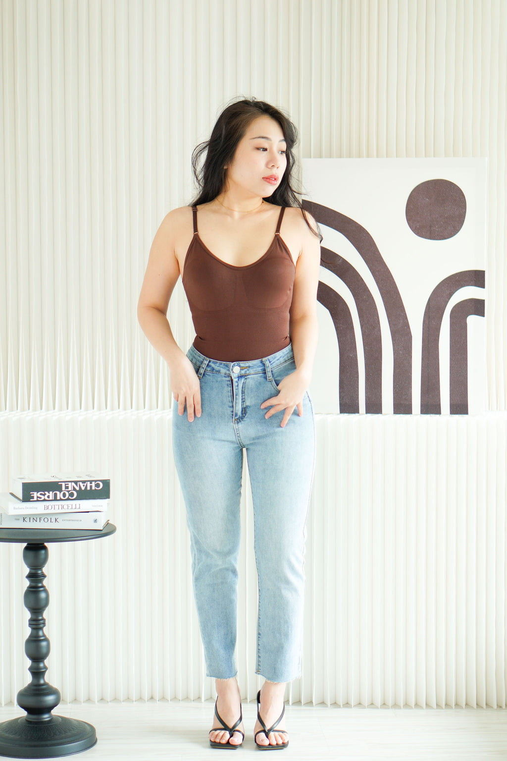 Ultrastretch Shaping Bodysuit in Brown