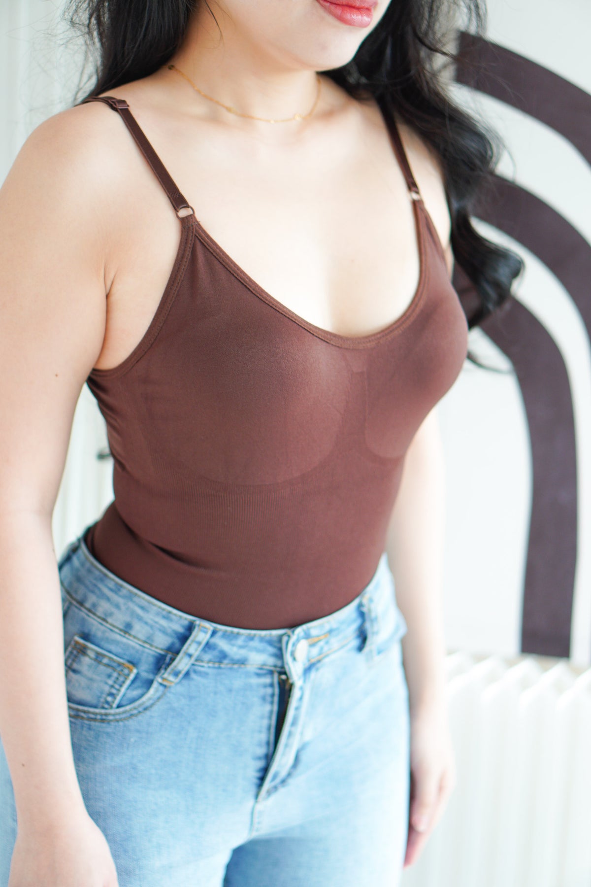 Ultrastretch Shaping Bodysuit in Brown